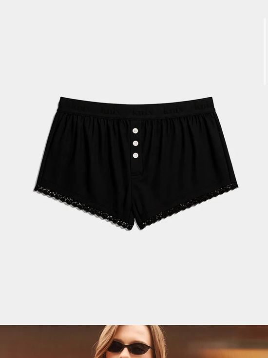 knix Other - Knix leakproof Black Lace-Trim Boxer Shorts